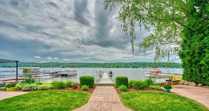 Peaceful 3-bedroom waterfront lakehouse on Conesus Lake.