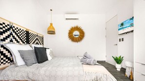 2 habitaciones, tabla de planchar con plancha, wifi y ropa de cama 