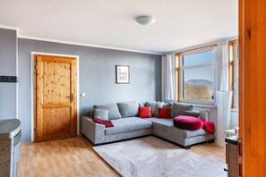 Fernseher, Kamin, DVD-Player