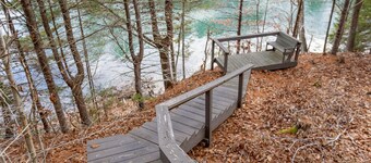 New! Upper and lower decks, central air conditioning, and a fully stocked kitchen!