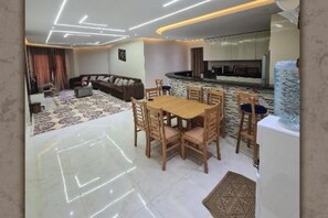 Dining - Premium 4 Bedroom Furnished Home Garden Fully AC, Gated Compound Near Pyramids (Giza Governorate)
