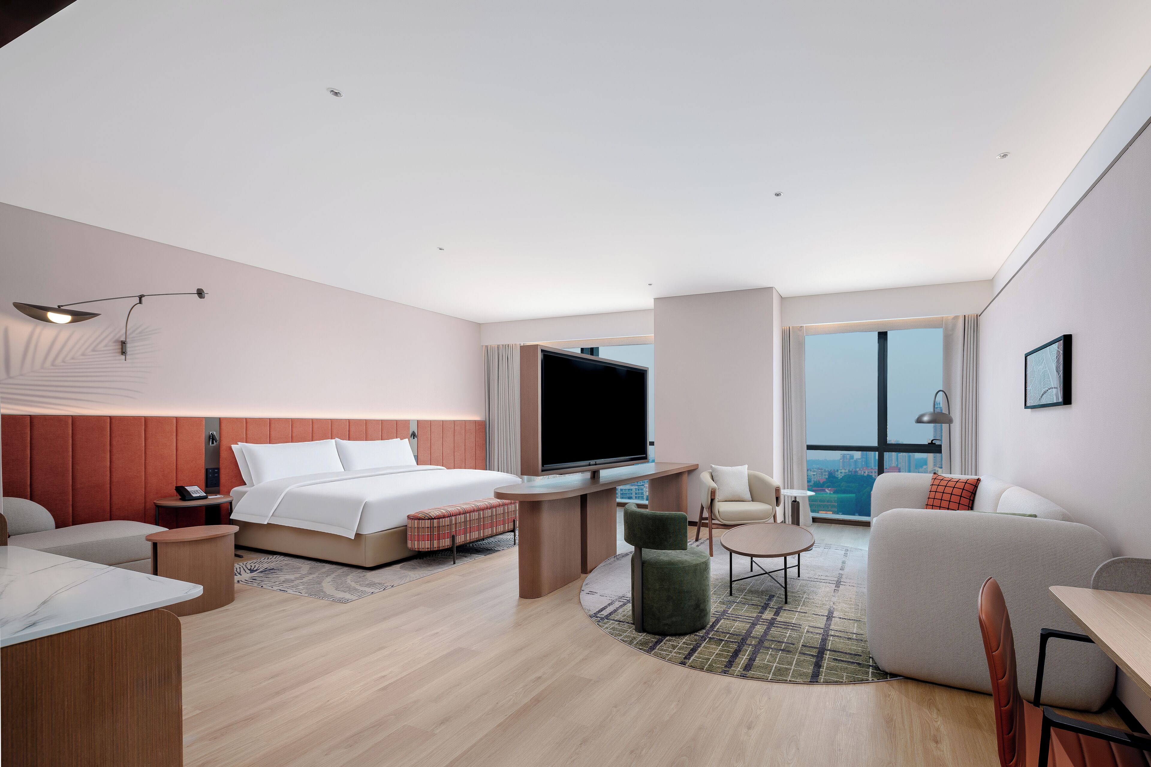 Chambre Premium, 1 très grand lit et 1 canapé-lit
