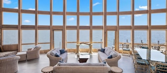 Lux Private Island with Window Wall Modern House