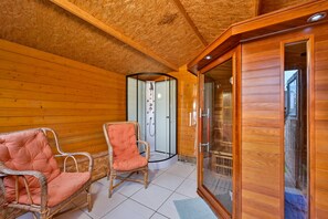 Sauna - Ker Claire - Piscine, jacuzzi & sauna (Camoël)