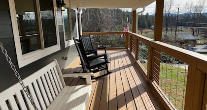 Historic 1890s Asheville Farmhouse Retreat • Sleeps 13 • Hot Tub + Playground