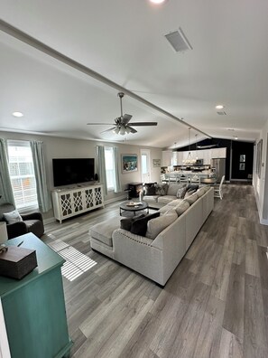 TV, video games, foosball, books