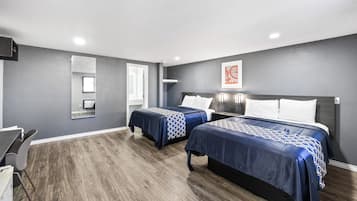 Room, 2 Queen Beds, Non Smoking | Desk, free WiFi