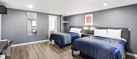 Room, 2 Queen Beds, Non Smoking | Desk, free WiFi