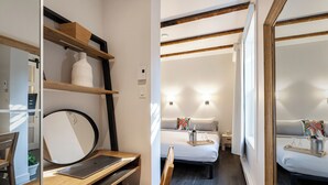 Apartamento familiar, varias camas, cocina, planta baja | Cortinas opacas, tabla de planchar con plancha, wifi gratis
