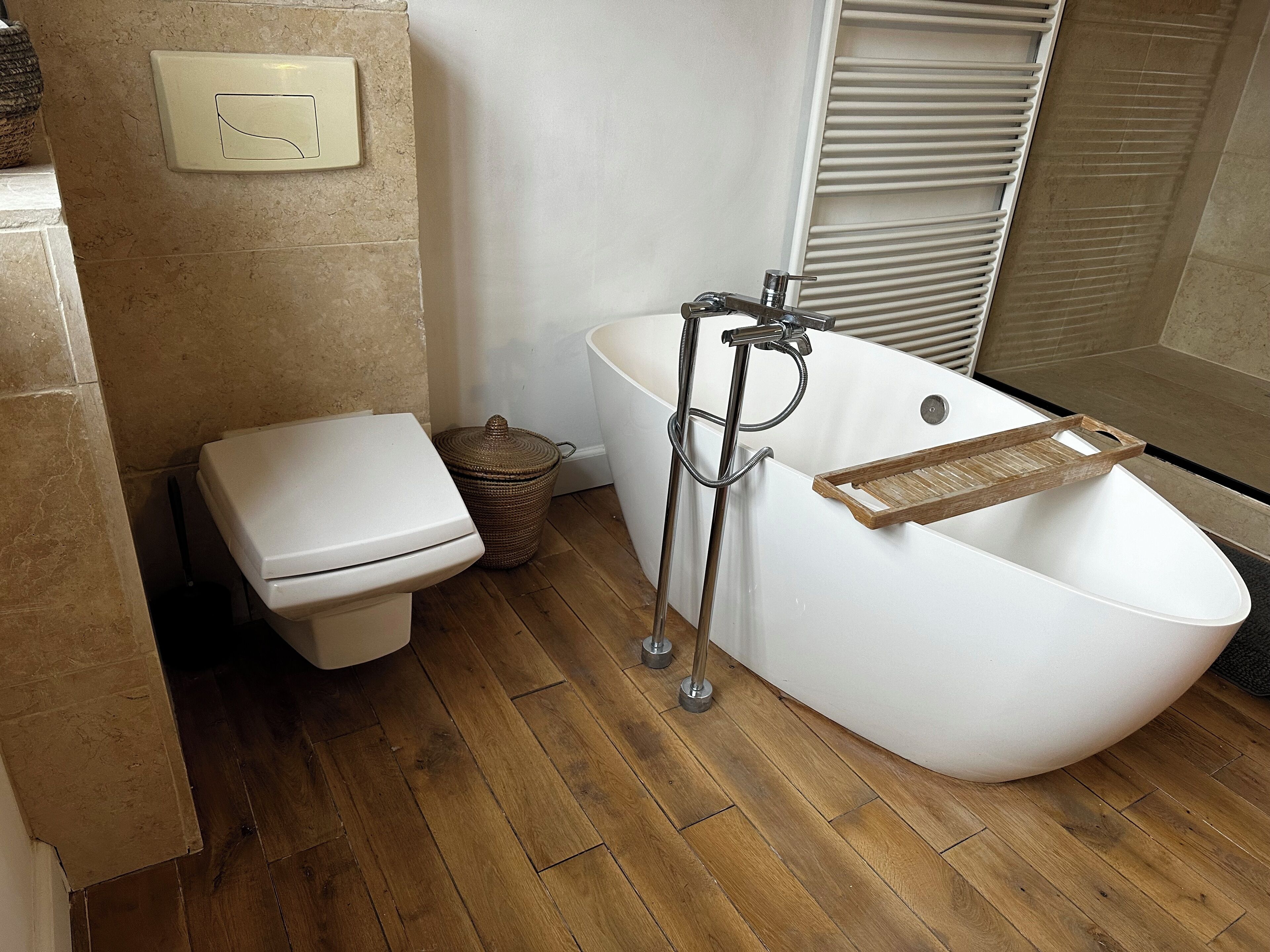 Towels, soap, toilet paper