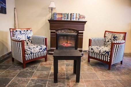 Lobby sitting area. Tumbler ridge hotel and suite