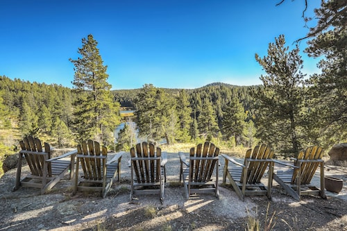 Mountain Chalet with Lake View & Fire Pit