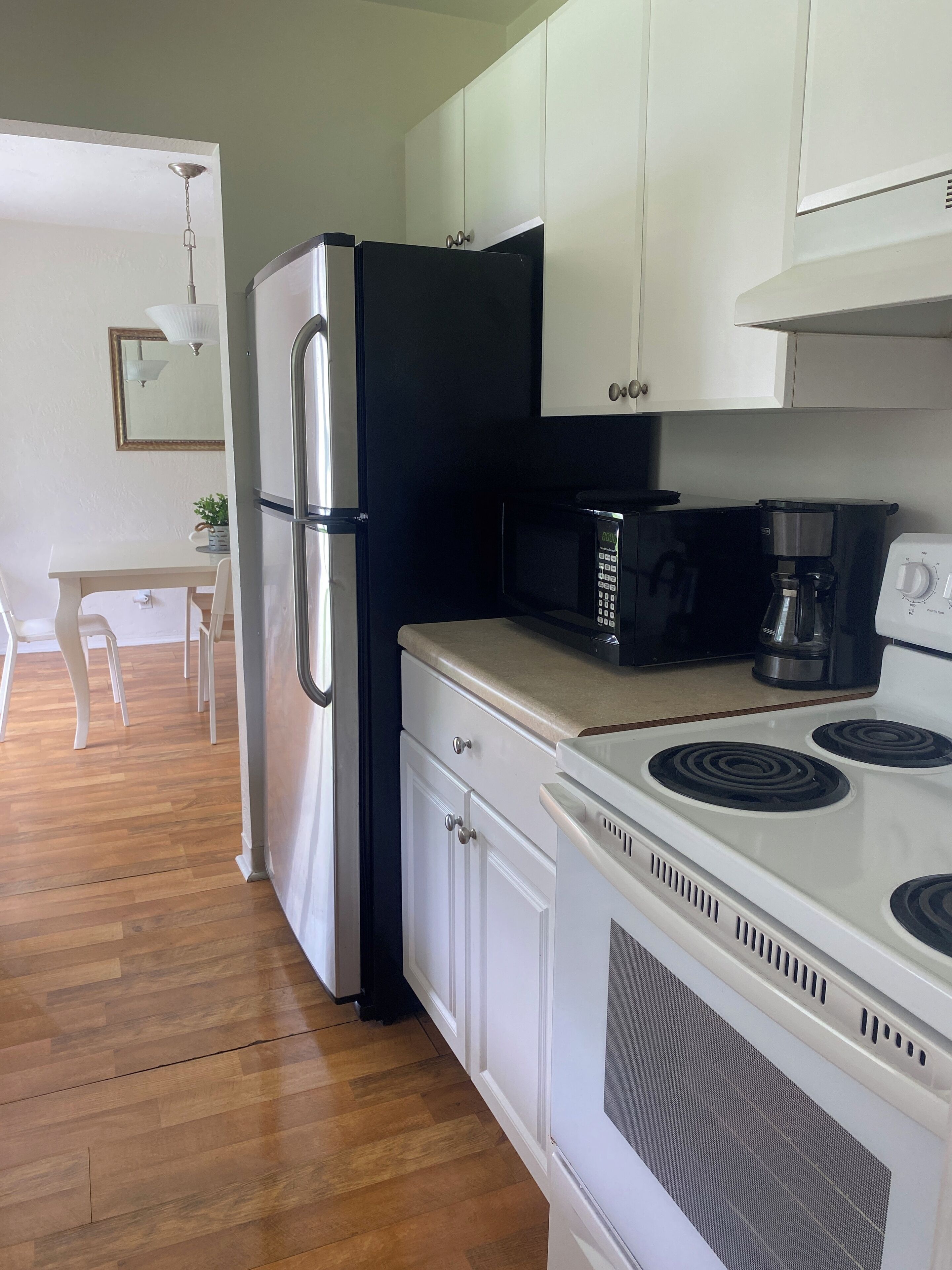 Microwave, oven, stovetop, dishwasher