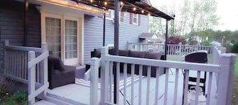 Cozy River Valley Family Retreat w/ Fireplace, Games & Serene Deck
