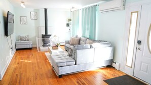 Smart TV, fireplace, table football, books - Cozy River Valley Family Retreat w/ Fireplace, Games & Serene Deck (Sparrow Bush)