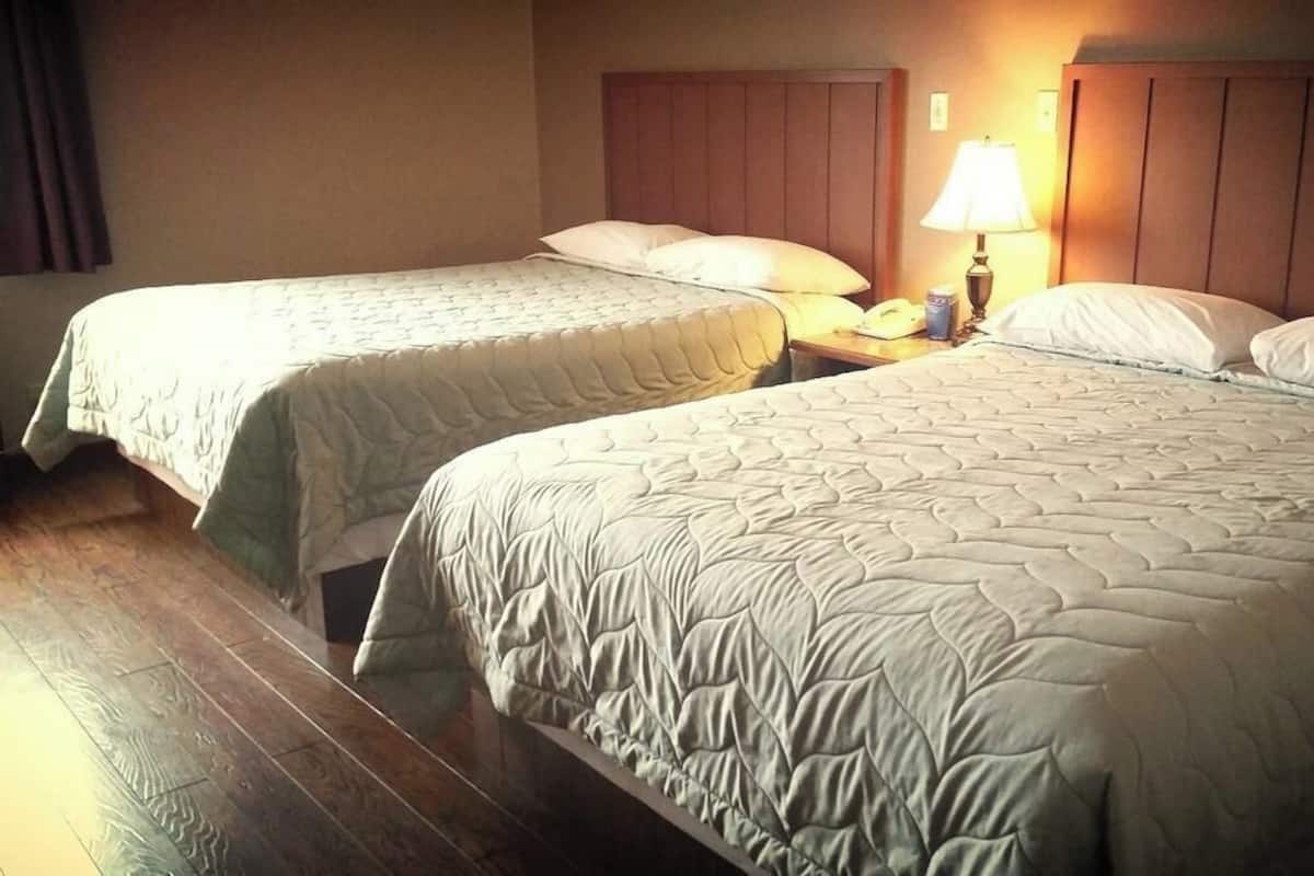 Room, 2 Queen Beds, Non Smoking | Desk, free WiFi, bed sheets