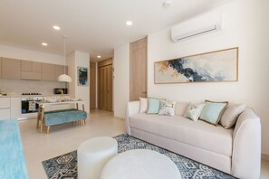 Deluxe Apartment | Living area | TV - U-GO Delventto - Pozos Colorados (Santa Marta)