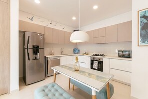 Deluxe Apartment | Private kitchen - U-GO Delventto - Pozos Colorados (Santa Marta)