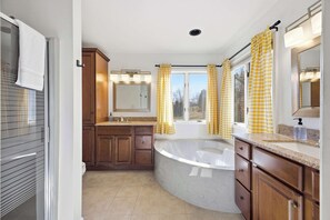Shower, hair dryer, towels - Sleeps 20 | Sport Court | Game Room | Sauna | Spa (Asheville)