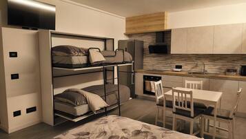 1 chambre, Wi-Fi gratuit, draps fournis