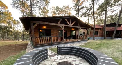 LOG CABIN IN THE FOREST OF MAZAMITLA