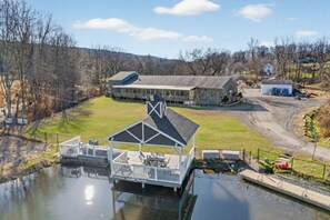 Exterior - Cozy Modern Studio Near Lake • Porch & Fire Pit (Monroe)