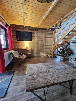 Chalet | Living area | Flat-screen TV, fireplace - Mountain Shelter CH41 (Zakopane)