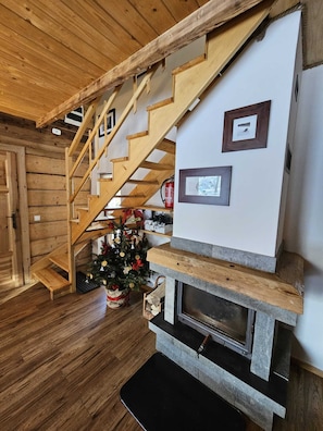Chalet | Living area | Flat-screen TV, fireplace - Mountain Shelter CH41 (Zakopane)