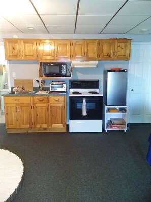 Microwave, oven, stovetop - Tranquility 2-bedroom bungalow with AC in tranquil Golden Lake
 (Golden Lake)