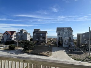 Property grounds - Out of the Blue offers great ocean/sound views from 4 decks. Imagine,  just steps to the beautiful Frisco Beach! (FRISCO)