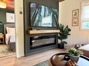 Interior - Timber Cabin near Lake Geneva | Walk to Lake Como, Fire Pit, Coffee Bar (Lake Geneva)