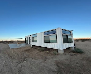 Exterior - Joshua Tree Tiny Home - Remote & Modern Container Home on 5 Acres (Joshua Tree)