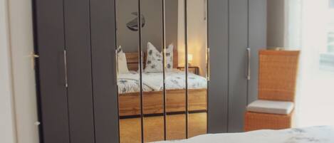 2 bedrooms, iron/ironing board, travel crib, free WiFi