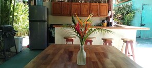 Dining - Casa Mango Two-bedroom home a short 4-minutes walk from the ocean, w/ pool & BBQ (Guanacaste Province)