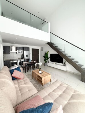 Living area - 2 bedroom duplex apartment (Accra)