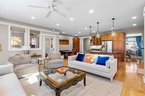 TV, fireplace - Charming, Spacious Urban Retreat with Park Views in Chevy Chase MD (Chevy Chase)