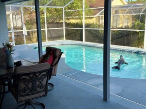 Pool - Superb 3-bedroom house with AC in Kissimmee at 10 minutes to the Disney World (Kissimmee)