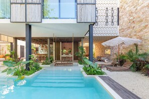 Pool - Manor: Spacious Aldea Zama Retreat with pool (Tulum)