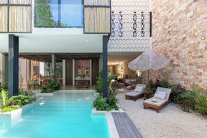 Pool - Manor: Spacious Aldea Zama Retreat with pool (Tulum)