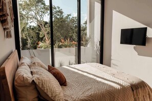 2 bedrooms, desk, WiFi, bed sheets - Premium 2BR Apt with Private Plunge Pool &  Rooftop (Tulum)