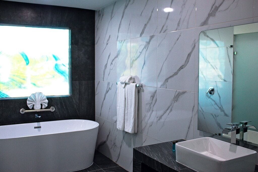 Deluxe-Doppelzimmer | Badezimmer