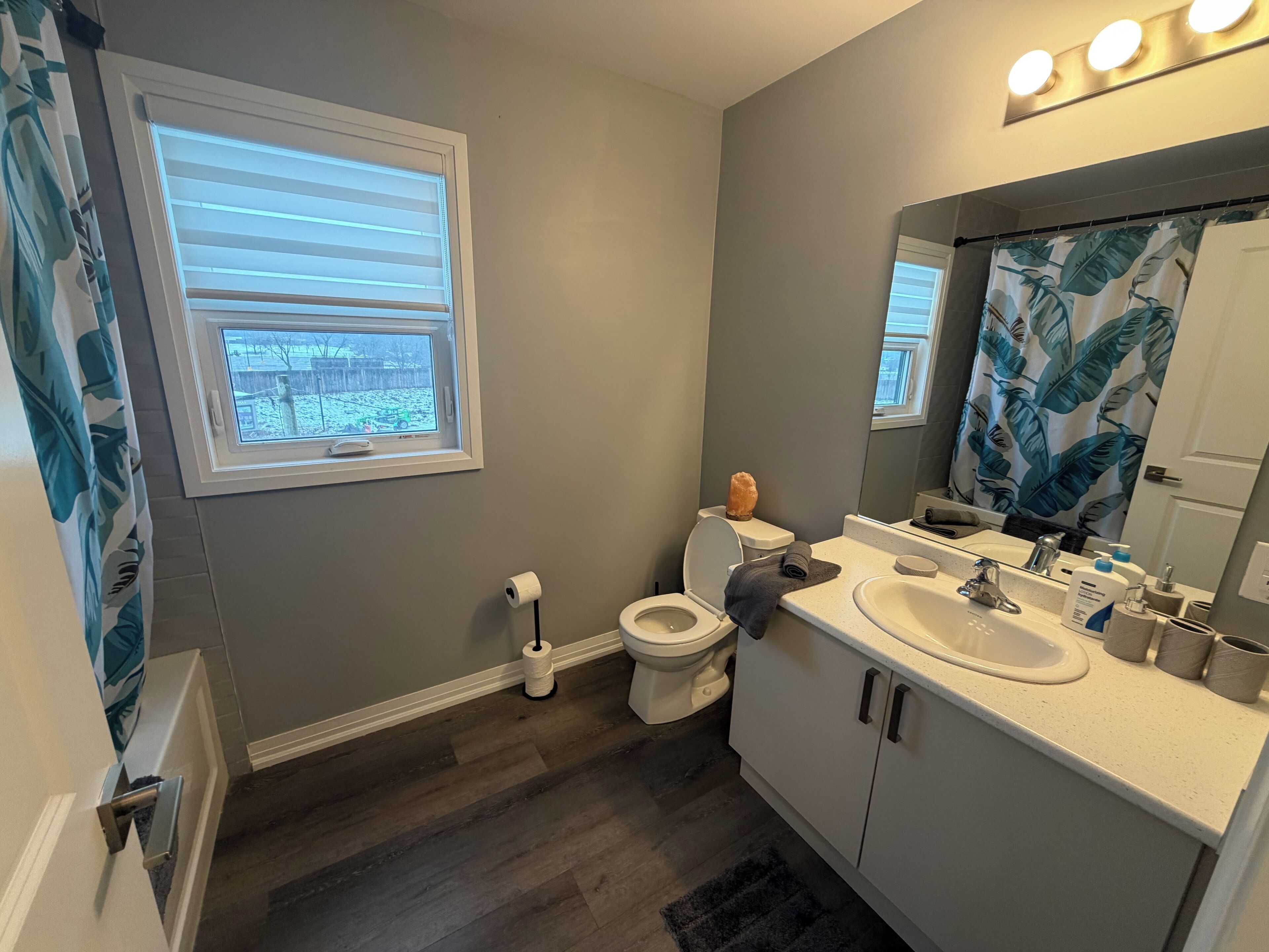 Towels, soap, toilet paper