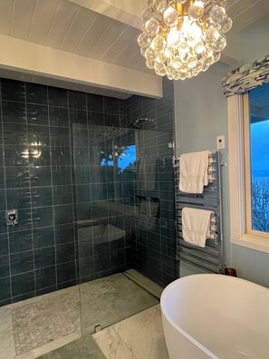 Shower, hair dryer, towels, soap - Furnished 30 to 60 day rental - Feb/March - Architectural Gem with Bay Views (Sausalito)