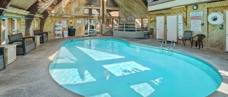 Indoor pool, a heated pool