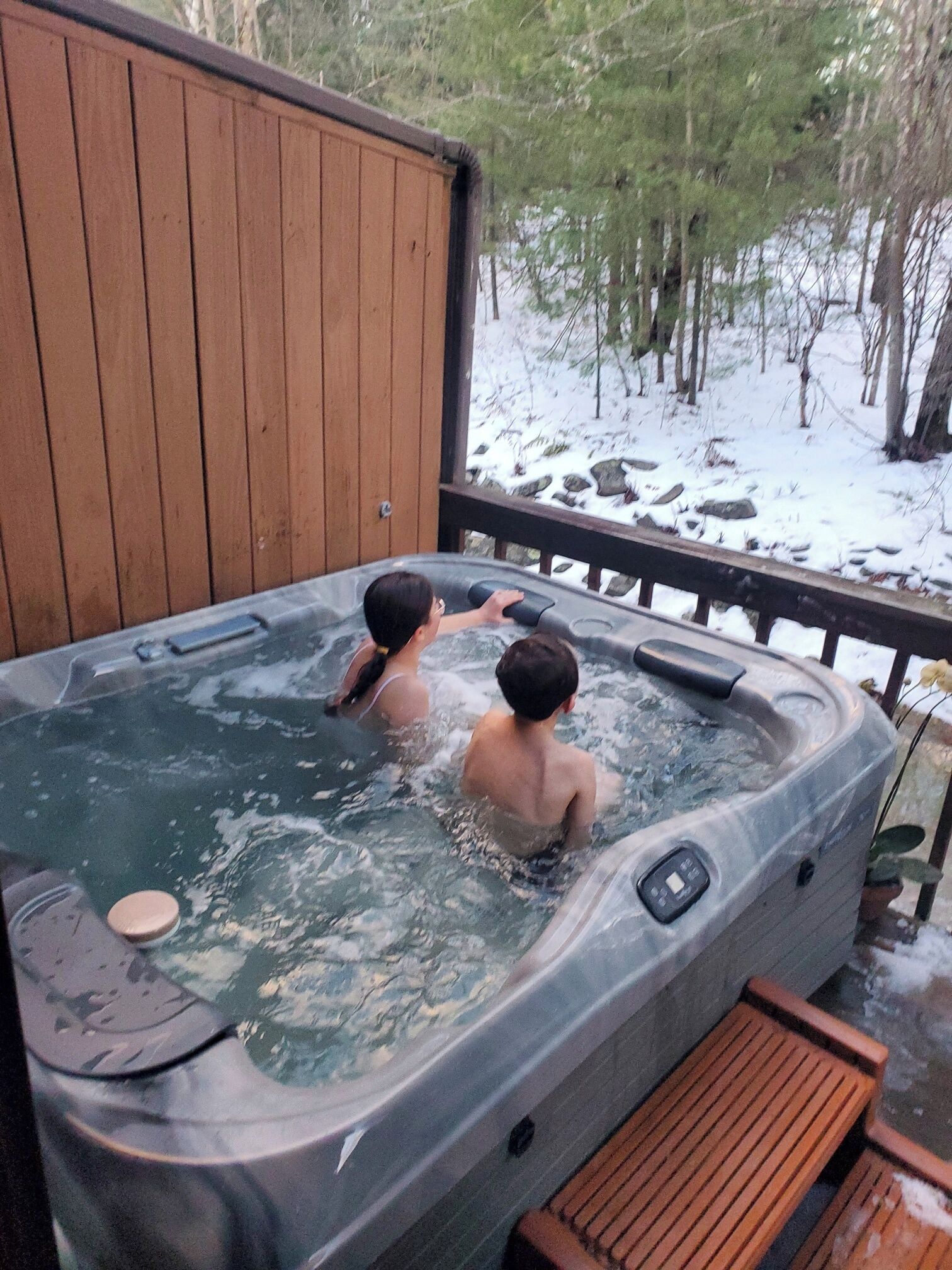 Bain à remous extérieur