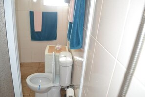 Shower, hair dryer, towels - Rural Cottage with Sea View (Feteira)