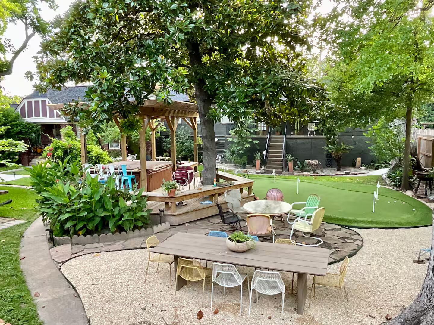 Departamento Confort, 1 cama Queen size, cocina, en el área del patio | Exterior