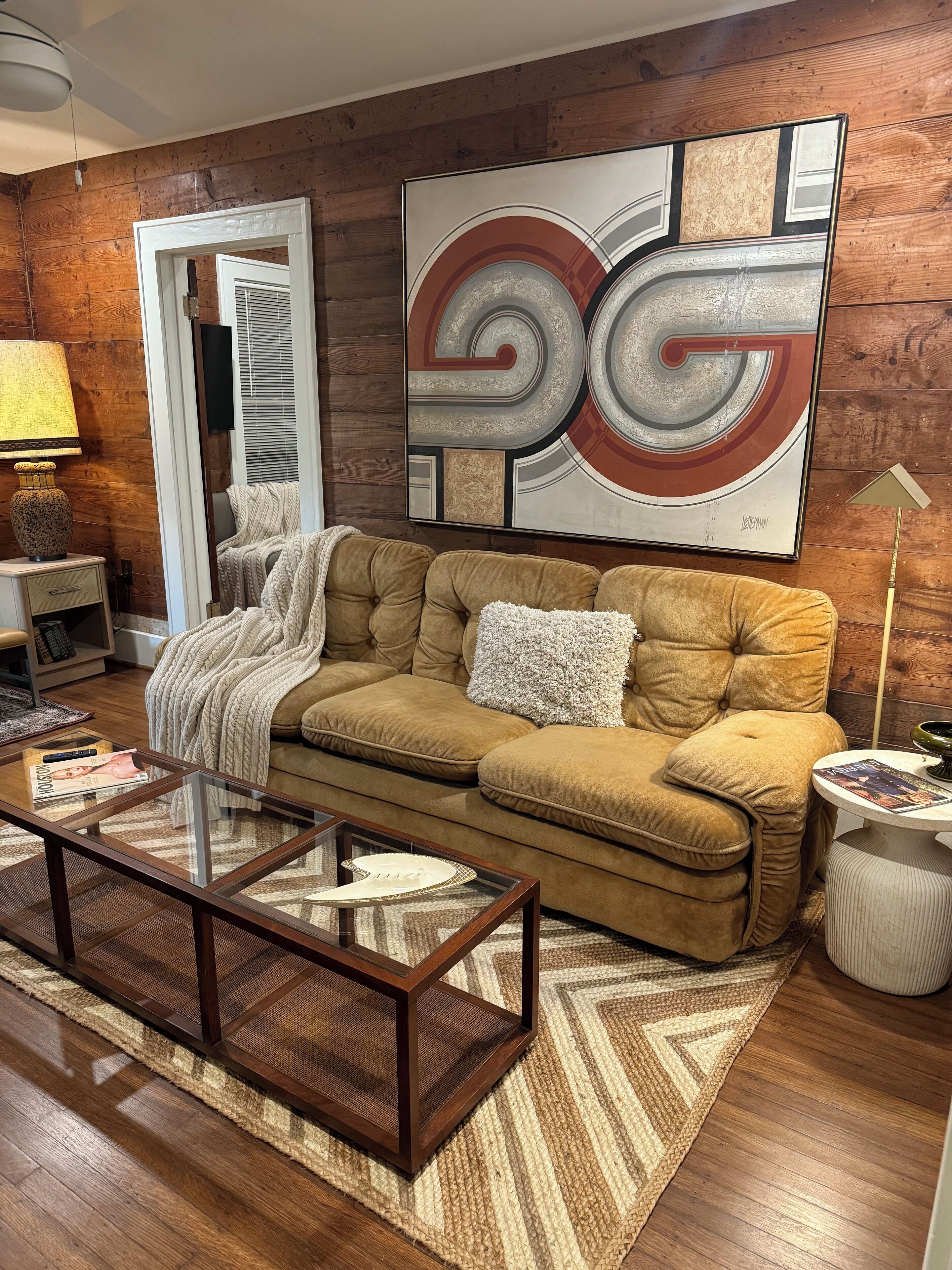 Deluxe-huoneisto, 2 makuuhuonetta, patio, näköala uima-altaalle | Olohuone