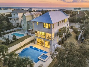 Exterior - New! Stunning, Loaded! LSV/Golf Cart, Gulf Views! Walk to Beach! (Rosemary Beach)