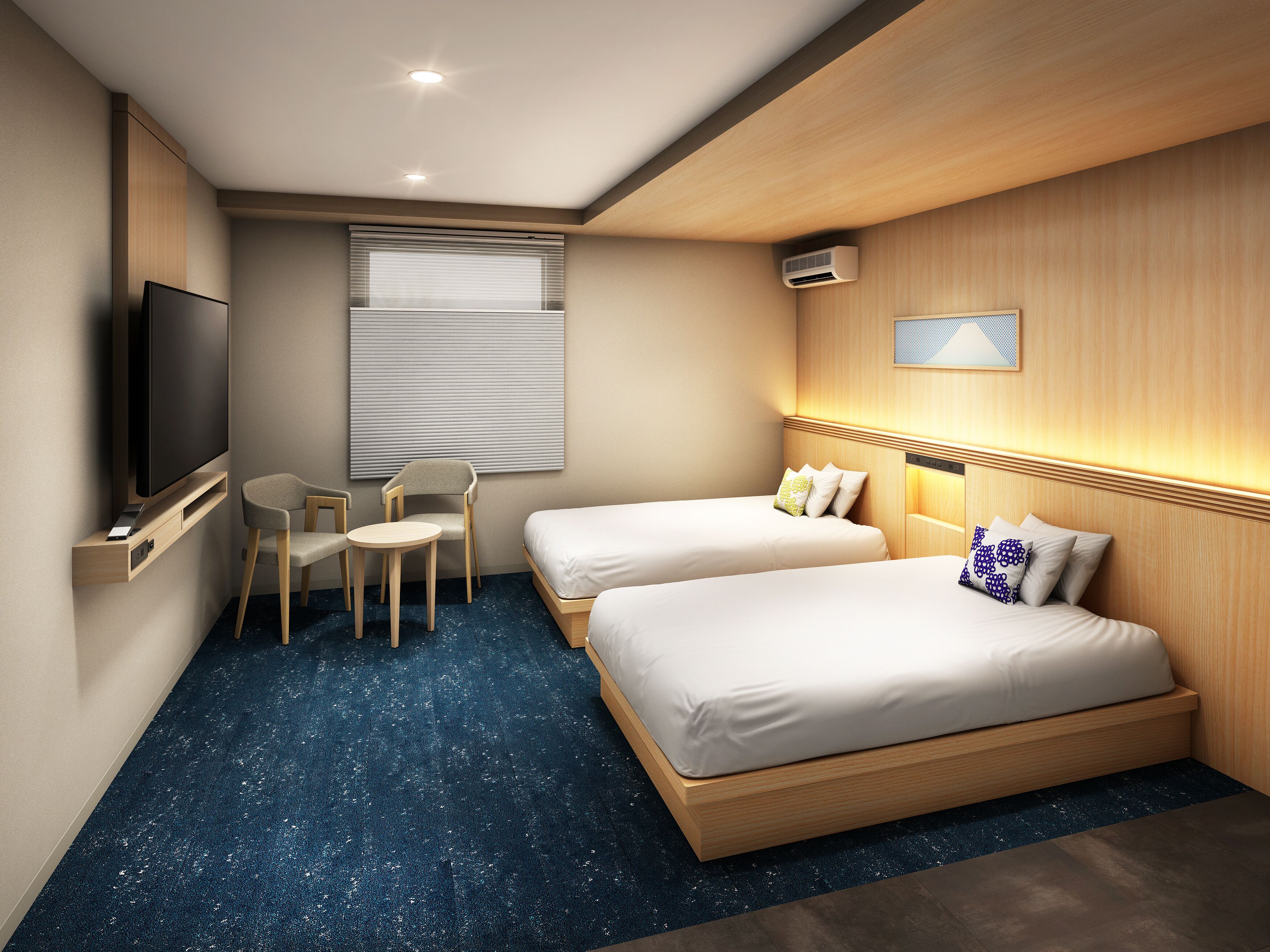 Deluxe Twin Room, Multiple Beds, Non Smoking, Mountain View